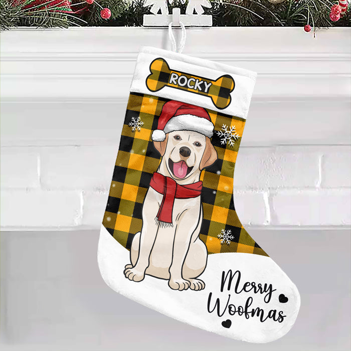 Meowy Woofmas To Our Parents - Personalized Custom Christmas Stocking - Gift For Pet Lovers, Christmas Gift