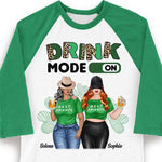 Custom Name Best Friend Drinking Gifts for Women - Personalized Raglan Shirt