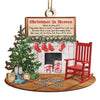 Christmas In Heaven - Memorial Personalized Custom Ornament - Wood Unique Shaped - Sympathy Gift, Christmas Gift For Family Members