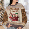 Besties Forever - Bestie Personalized Custom Ugly Sweatshirt - Unisex Wool Jumper - Christmas Gift For Best Friends, BFF, Sisters