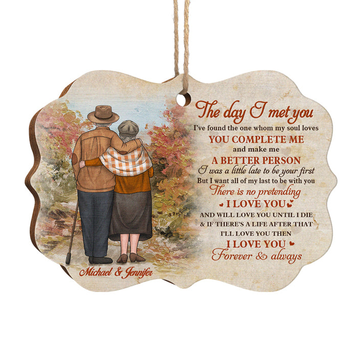 Custom Name Romantic Gifts for Couples - Personalized Ornament