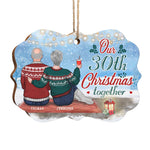 Custom Name Anniversary Christmas Couple Gifts - Personalized Ornament