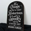 They're Altogether Ooky - Personalized Shaped Wood Sign - Gift For Family, Halloween Gift