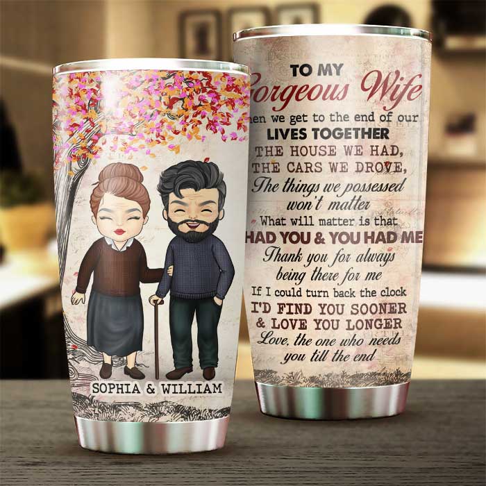 Custom Name Romantic Gifts for Wife - Personalized Tumbler