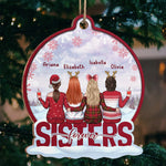 Custom Name Christmas Gifts for Sisters - Personalized Ornament