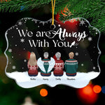 Custom Name Memorial Christmas Gifts for Families - Personalized Ornament