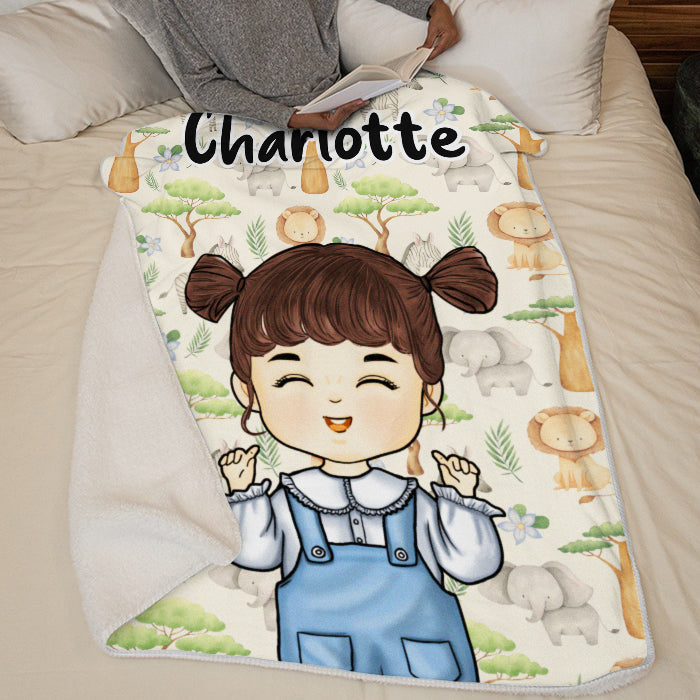Custom Name Unicorn Gifts for Girls - Personalized Blanket