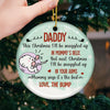 Next Christmas I‚ll Be Snuggled Up In Your Arms - Personalized Custom Round Shaped Ceramic Christmas Ornament - Gift For Dad, Christmas Gift