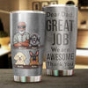 Dog Dad Great Job - Personalized Tumbler - Gift For Dad