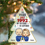 Custom Name Year Christmas Gifts for Couples - Personalized Ornament