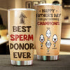 From Your Swimming Champions Happy Father's Day - Gift For Dad, Gift For Father's Day - Personalized Tumbler