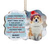 Don't Think We're Far Apart - Personalized Custom Benelux Shaped Wood Photo Christmas Ornament - Upload Image, Memorial Gift, Sympathy Gift, Christmas Gift
