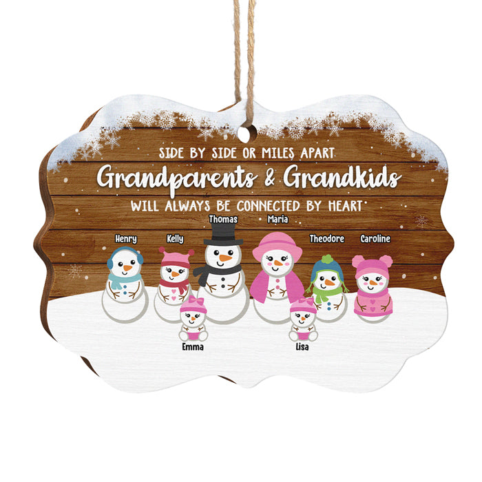 Custom Name Grandparents and Grandkids Christmas Gifts - Personalized Ornament