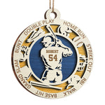 Custom Name Baseball Player Gifts for Baseball Fans - Personalized Ornament