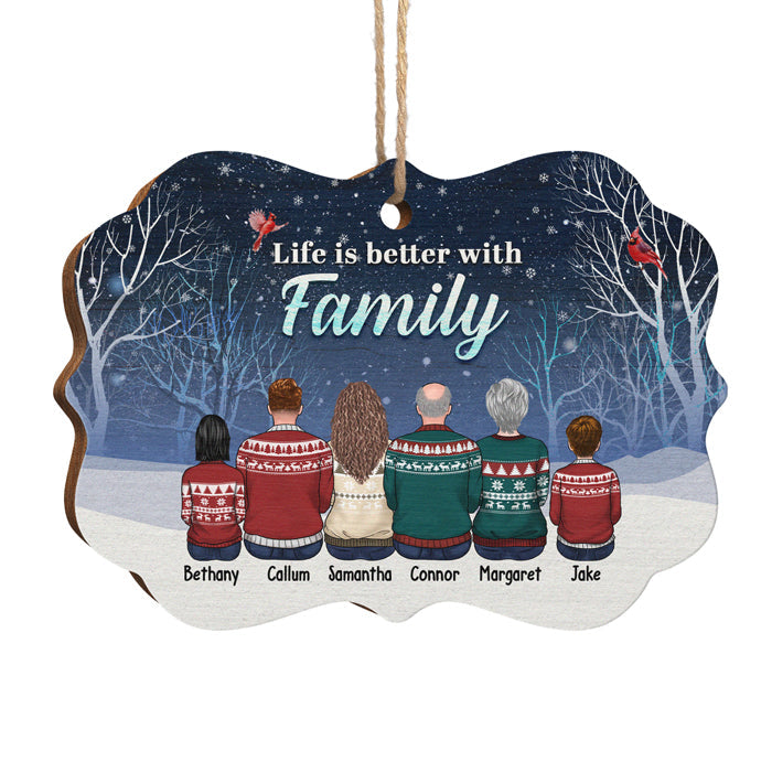 Custom Name Family Christmas Gifts - Personalized Ornament