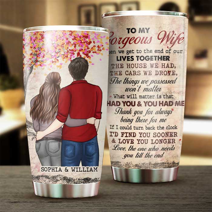 Custom Name Love Gifts for Wife - Personalized Tumbler