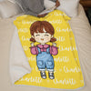 Colorful Lovely Lettering - Personalized Custom Blanket - Gift For Kids, Gift For Family, Christmas Gift
