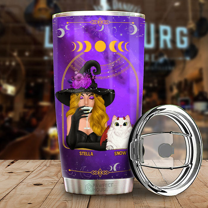 I'm Not Sugar And Spice And Everything Nice - Personalized Tumbler - Gift For Yourself, Gift For Pet Lovers, Halloween Gift