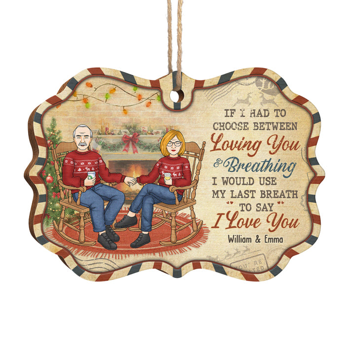 Custom Name Christmas Love Gifts for Couples - Personalized Ornament