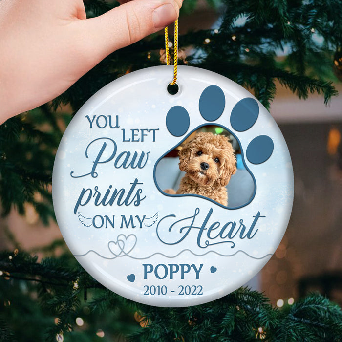Custom Pet Photo Memorial Gifts for Dog Lovers - Personalized Ornament
