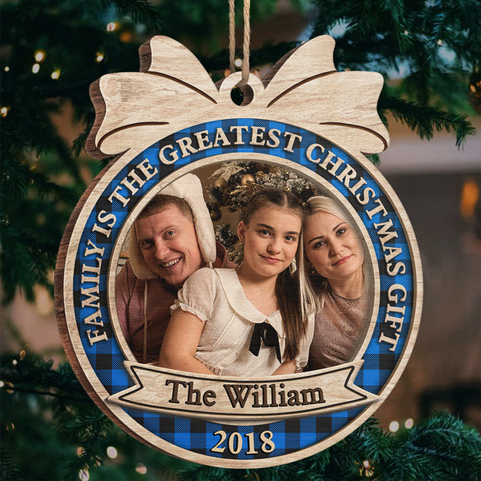 Custom Photo Family Christmas Gifts - Personalized Ornament