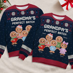 Custom Name Gingerbread Christmas Gifts for Grandma - Personalized Sweatshirt