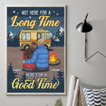 Custom Name Camping Couple Gifts - Personalized Poster
