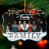 The Love Between Us Is Long-Lasting - Personalized Custom Benelux Shaped Acrylic Christmas Ornament - Gift For Family, Christmas Gift