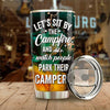 Camping Partners For Life - Husband & Wife - Gift For Camping Couples, Personalized Camping Tumbler