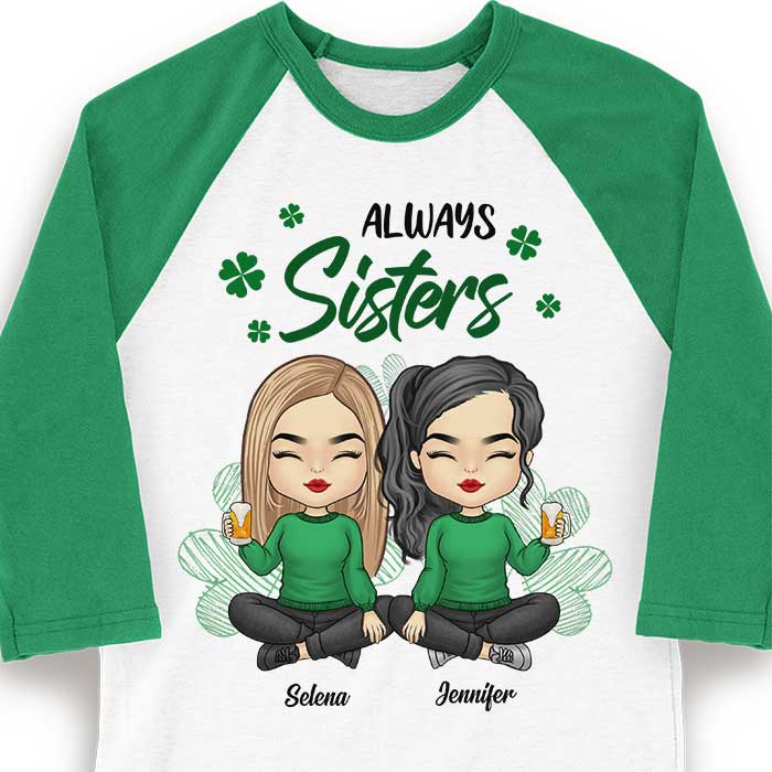 Custom Name Sister Gifts for Women - Personalized Raglan Shirt
