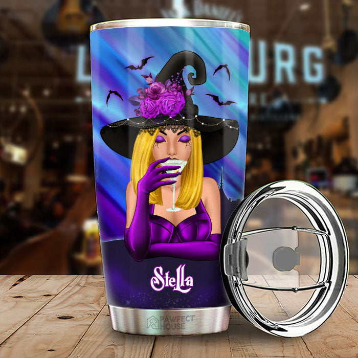 Good Witch Until Run Out Of Wine - Personalized Tumbler - Gift For Yourself, Halloween Gift