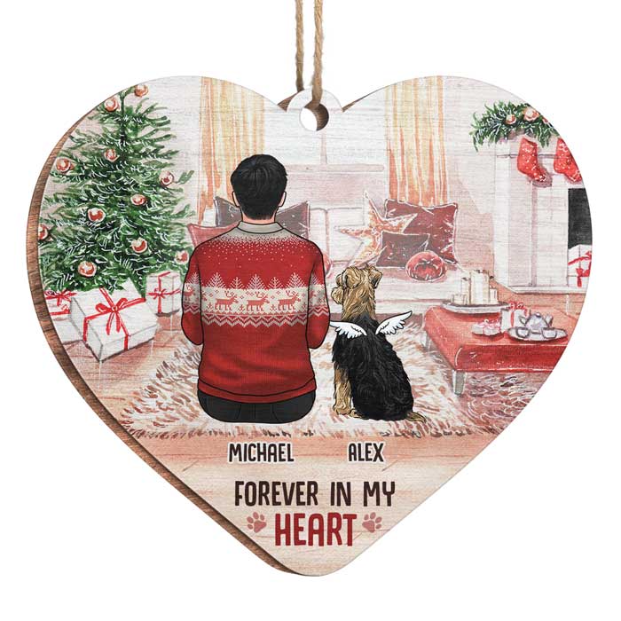 Custom Name Christmas Memorial Gifts for Dog Lovers - Personalized Ornament