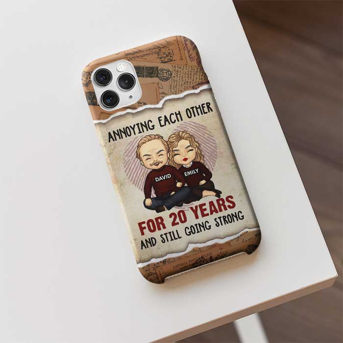 Custom Name Funny Couple Anniversary Gifts - Personalized Phone Case