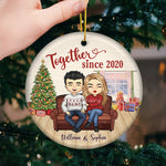 Custom Name Couple Christmas Gifts - Personalized Ornament