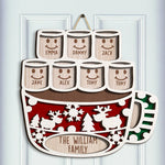 Custom Name Christmas Family Gifts - Personalized Wood Sign