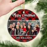 Custom Family Photo Christmas Gifts - Personalized Ornament