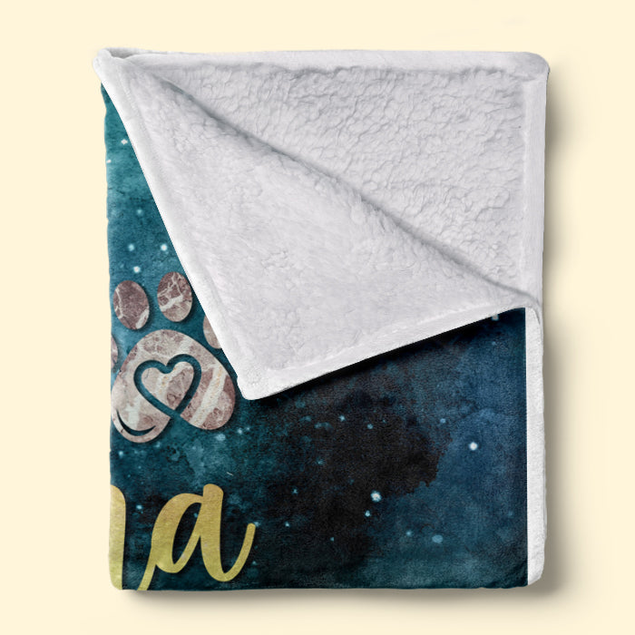 Custom Name Fur Mama Gifts for Dog Lovers - Personalized Blanket