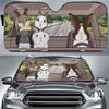 Rabbit Family - Personalized Auto Sunshade - Gift For Pet Lovers
