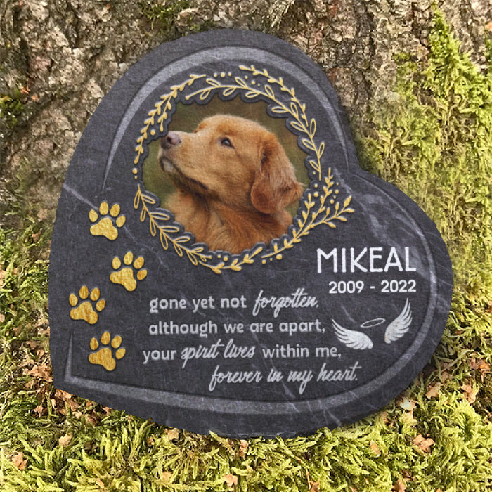 Custom Pet Photo Dog Memorial Gifts - Personalized Memorial Stone