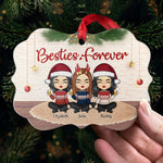 Custom Name Besties Christmas Gifts for Friends - Personalized Ornament