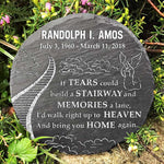 Custom Name Memorial Angel Garden Decor - Personalized Memorial Stone