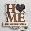 Sweet Home - Personalized Shaped Wood Sign - Gift For Family