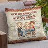 Besties We're Sage And Hood & Wish A Mufuka Would - Bestie Personalized Custom Pillow (Insert Included) - Christmas Gift For Best Friends, BFF, Sisters