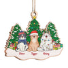Sitting On Snow Christmas Tree - Dog & Cat Personalized Custom Ornament - Wood Unique Shaped - Christmas Gift For Pet Owners, Pet Lovers