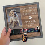 Custom Pet Photo Memorial Gifts for Dog Lovers - Personalized Memorial Sign