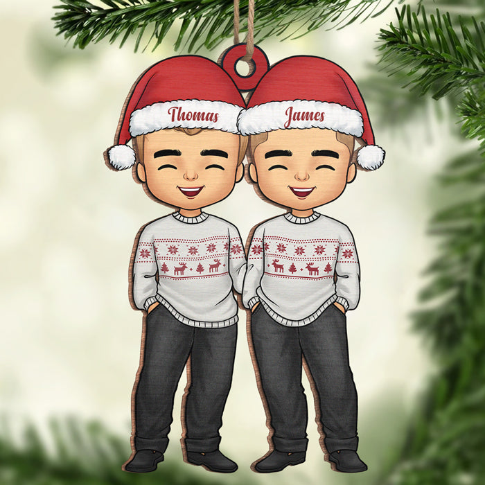 Custom Name Christmas Gifts for Boys - Personalized Ornament