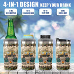 Custom Name Camping Couple Gifts - Personalized Can Cooler