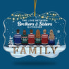 The Love Between Us Is Long-Lasting - Personalized Custom Benelux Shaped Acrylic Christmas Ornament - Gift For Family, Christmas Gift