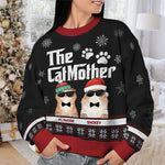 Custom Name Christmas Cat Gifts for Cat Lovers - Personalized Sweatshirt