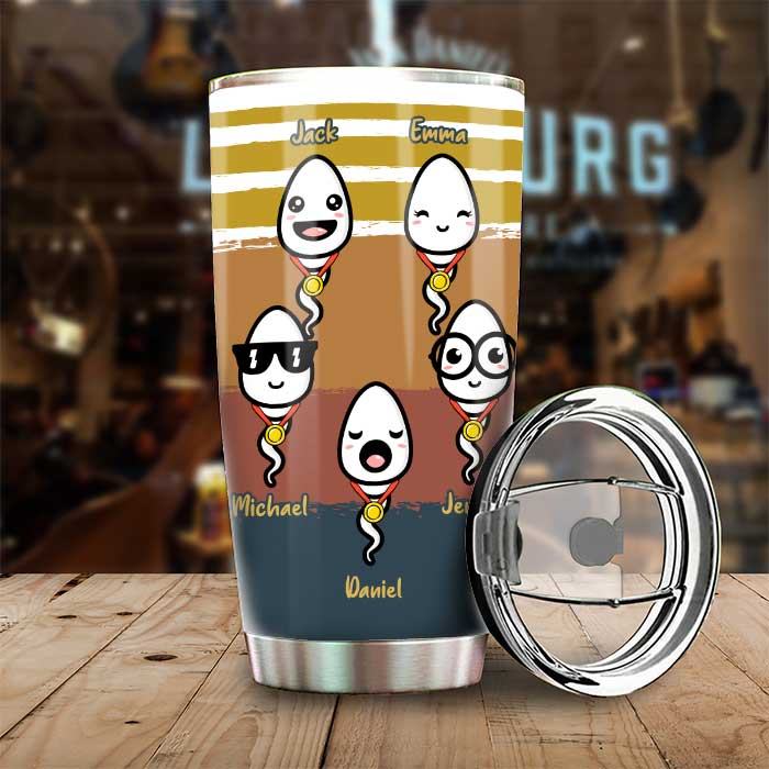 Happy Father's Day From Your Swimming Champions - Gift For Dad, Gift For Father's Day - Personalized Tumbler